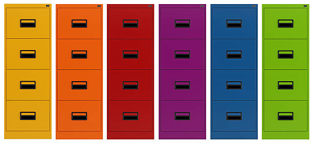 istock Colorful Filing cabinet 160879982