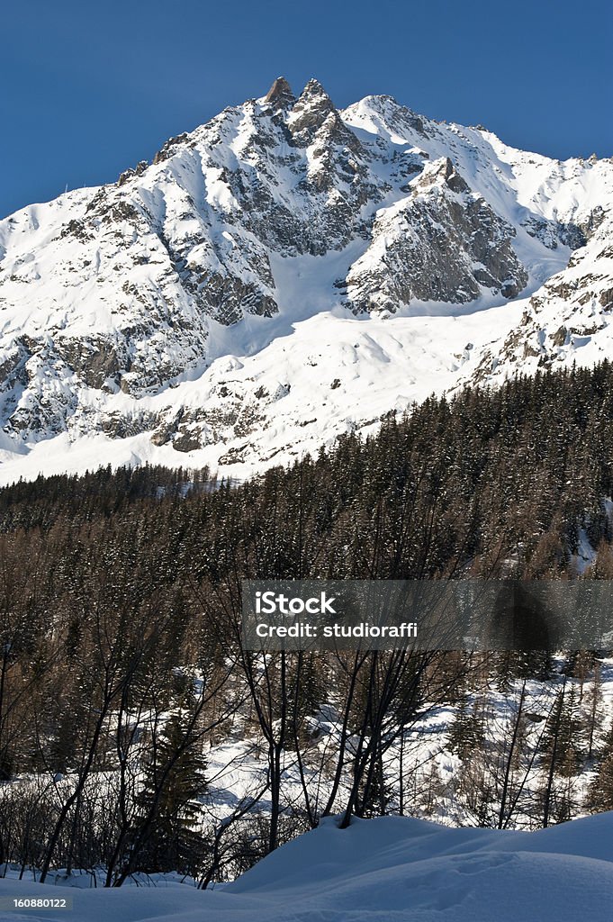 Mont Blanc seen from Val Ferret Courmayeur, Aosta Valley, Italy The Mont Blanc seen from Val Ferret Courmayeur, Aosta Valley, Italy Beauty In Nature Stock Photo