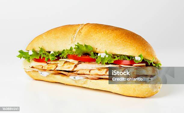 Foto de Sandwich Sanduíche e mais fotos de stock de Frango - Frango, Sanduíche, Baguete