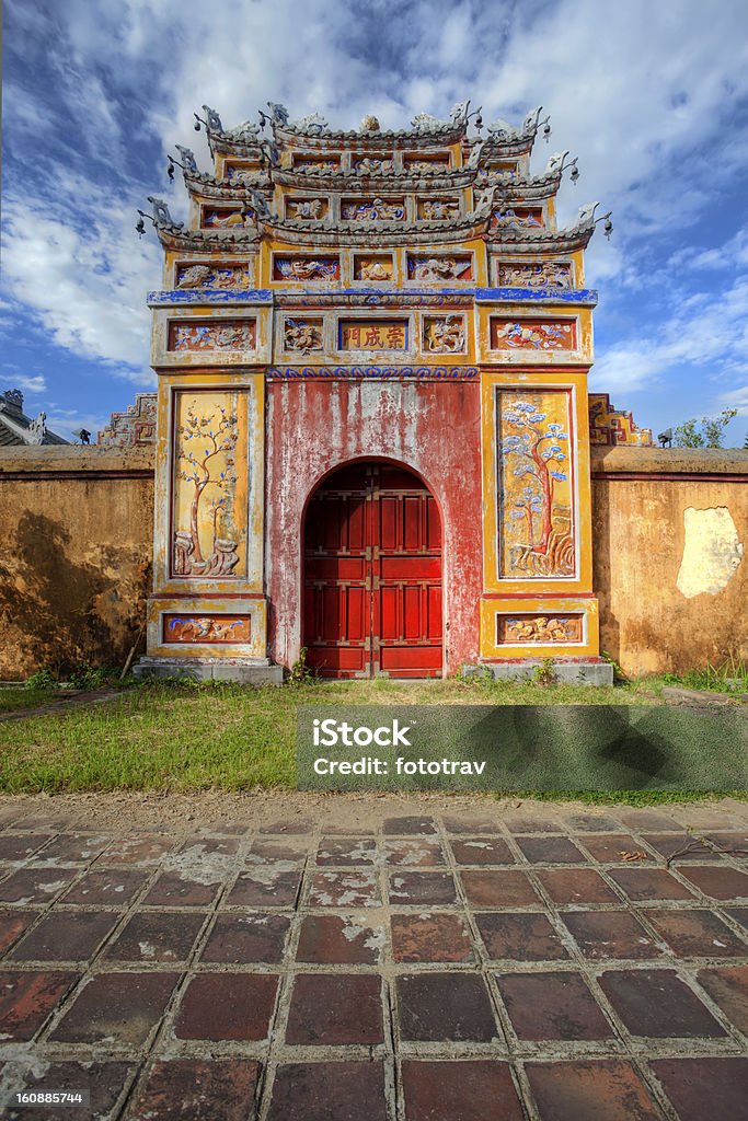 Building in the Imperial City of Hue, Vietnam Gate at the Imperial city (citadel), Hue, Vietnam Huế Stock Photo