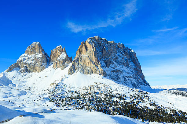 istock Beautiful winter mountain landscape. 160887411