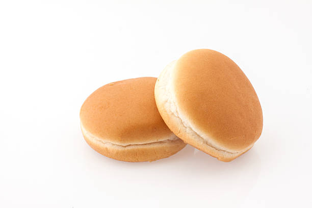 함부르거 buns - hamburger bun bread isolated 뉴스 사진 이미지