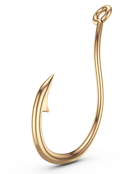 istock golden fishing hook 160887545