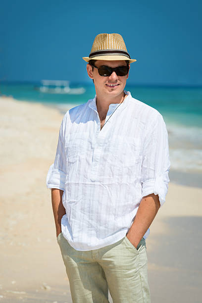 istock Happy young man in vacation 160887557