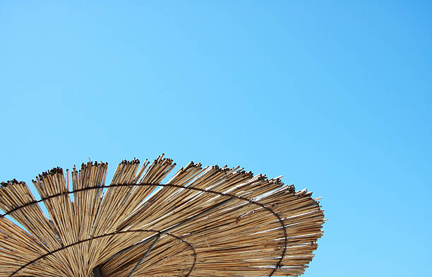 Part of beach umbrella stock photo