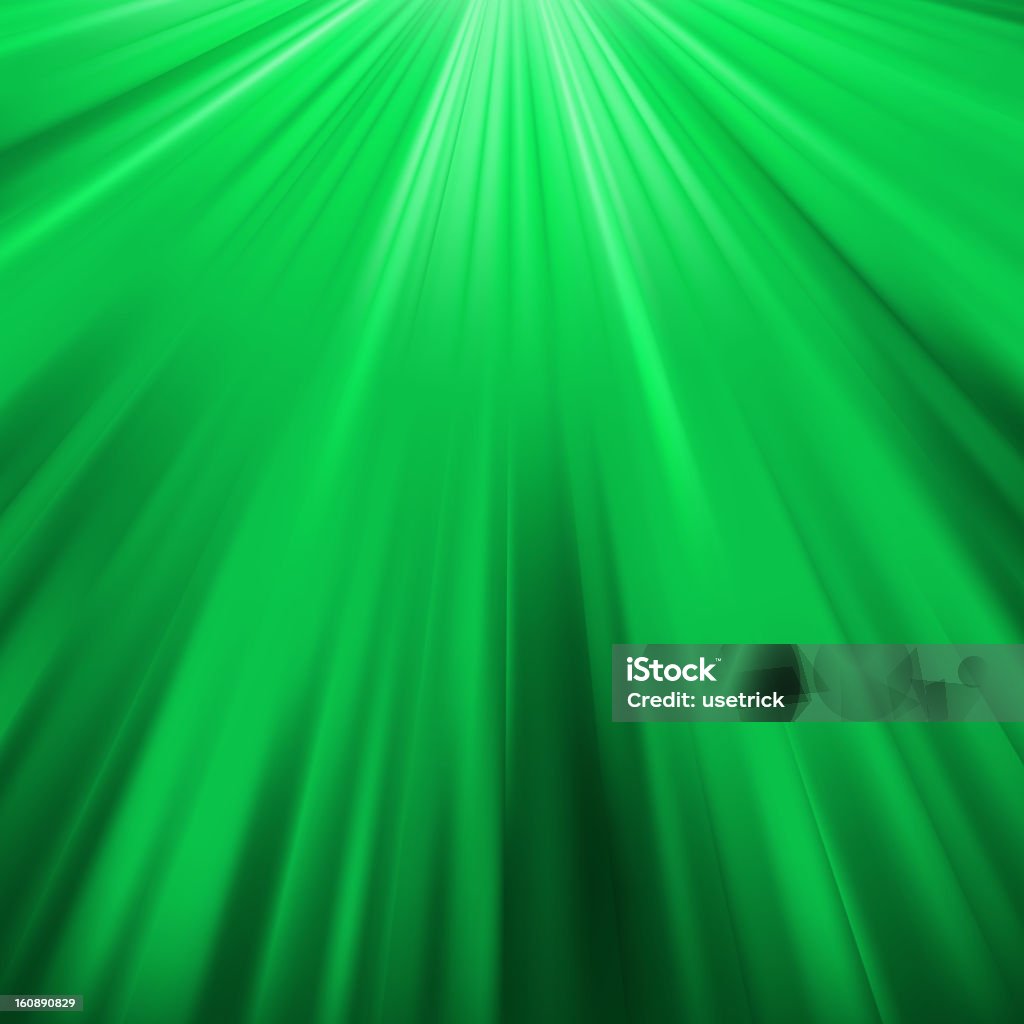 Verde brillante rayos del sol. EPS 8 - arte vectorial de Abstracto libre de derechos