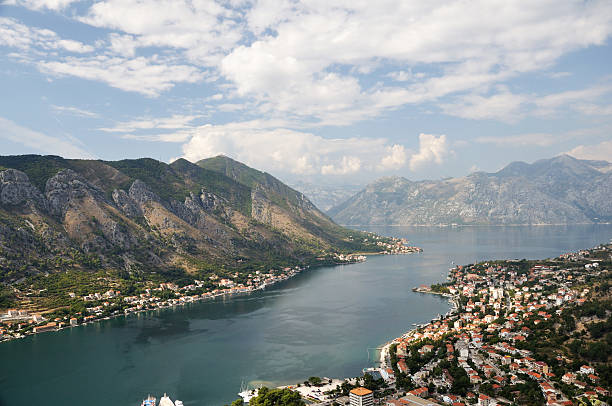 Kotor Bay stock photo