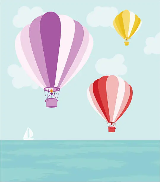Vector illustration of Air balloons