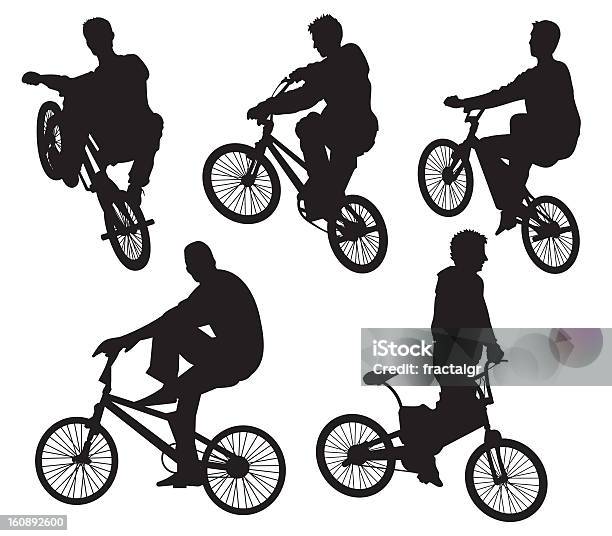 自転車乗馬 - BMXに乗るのベクターアート素材や画像を多数ご用意 - BMXに乗る, ベクター画像, 後輪走行