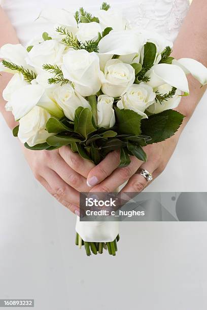 Classic Bridal Bouquet Stock Photo - Download Image Now - Adult, Beautiful People, Beauty