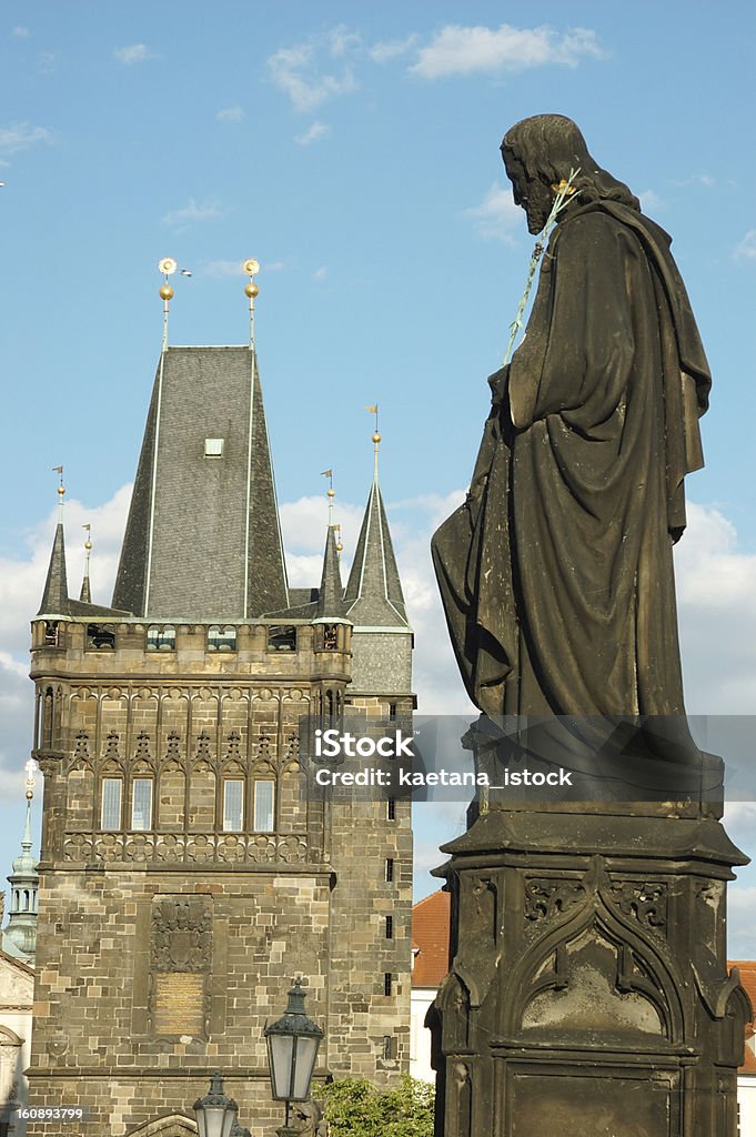 彫刻のチャールズ橋、ユネスコ heritage ,プラハ,チェコ共和国 - ゴシック様式のロイヤリティフリーストックフォト