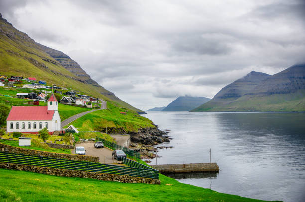 istock Village Kunoy in Faroe Island 1608946753