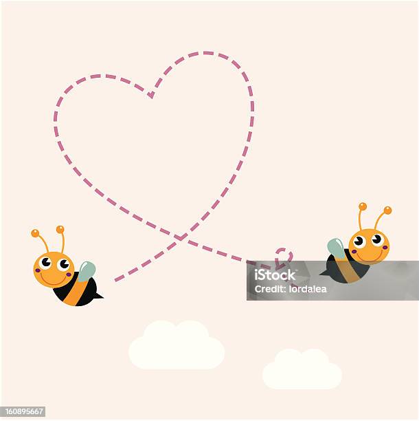 レトロなミツバチのご予約にはエアハート - ハナバチのベクターアート素材や画像を多数ご用意 - ハナバチ, バレンタインデー, お祝い