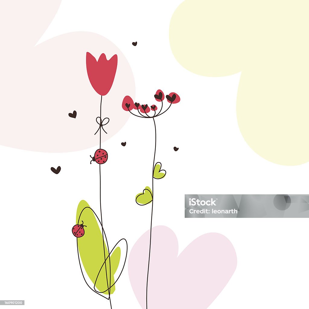 Fond de printemps avec espace pour copie - clipart vectoriel de Amour libre de droits