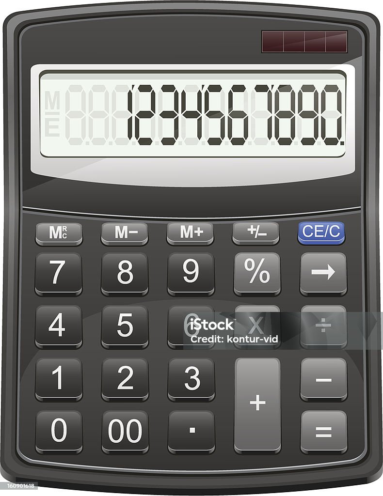 Kalkulator Ilustracja wektorowa - Grafika wektorowa royalty-free (Biuro)