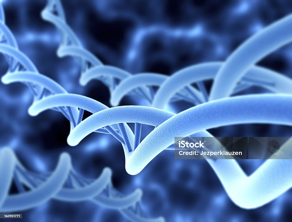 Filamenti del DNA - Foto stock royalty-free di Biologia