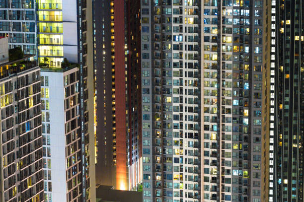 istock Wide angle view Corridor in apartment / Condominium residential 1609029983