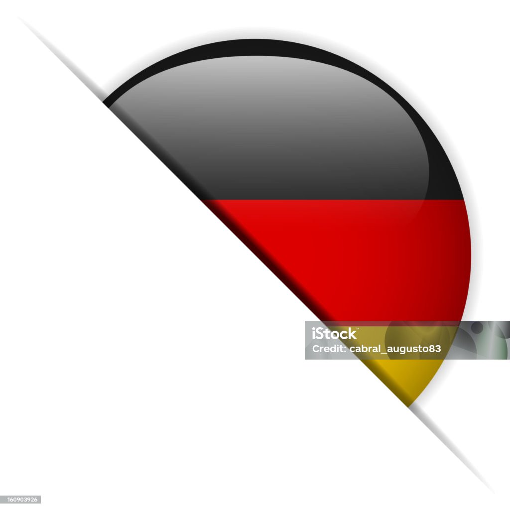 Germania bandiera pulsante lucido nascosti - arte vettoriale royalty-free di Badge