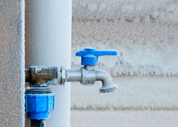 istock Frozen faucet in winter 160905609