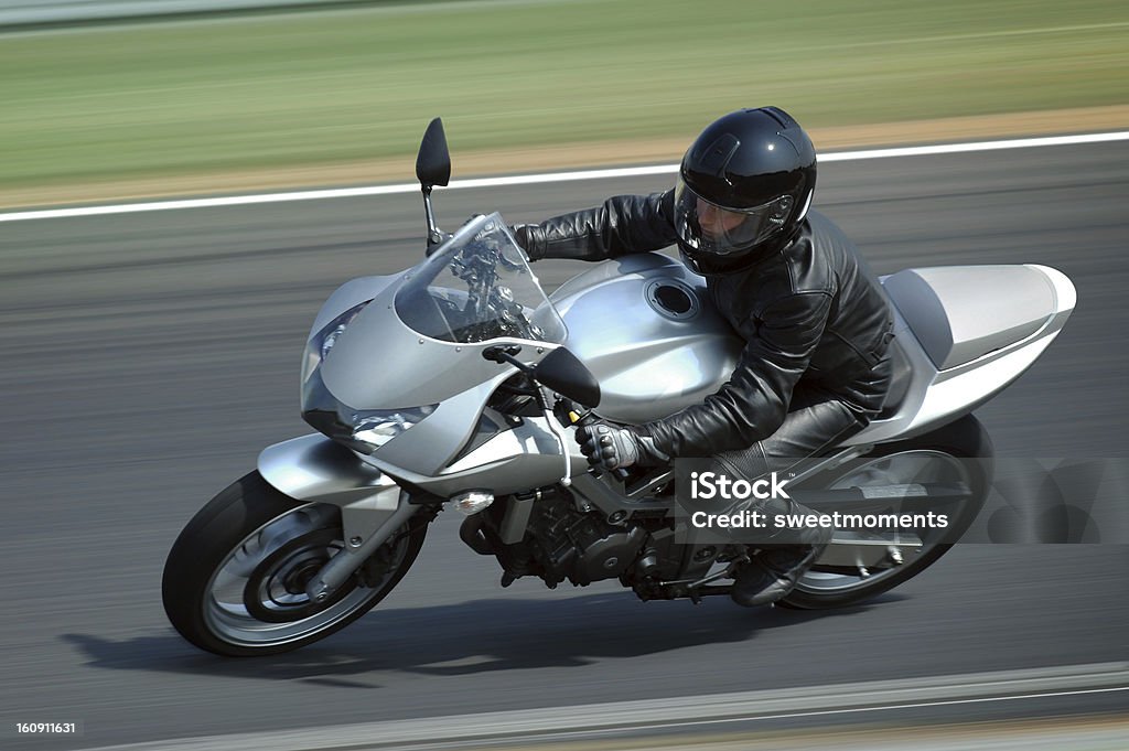 Silver Motocykl - Zbiór zdjęć royalty-free (Motocykl)