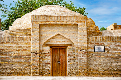 The dome of a Madras in the complex of Chor Bakar next to Bukhara in Uzbekistan.