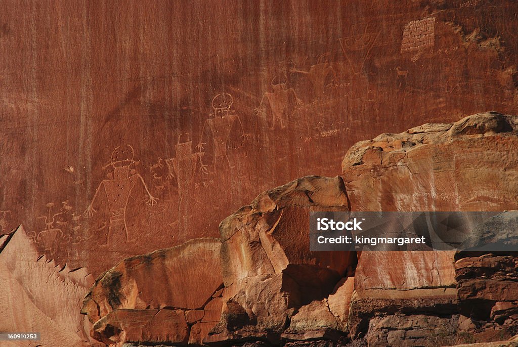 Petroglyphs Captiol Parque nacional de pontas - Royalty-free Ao Ar Livre Foto de stock