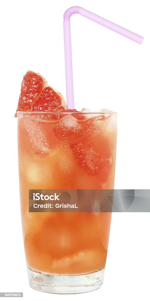 Cocktail con fette di pompelmo - Foto stock royalty-free di Pompelmo
