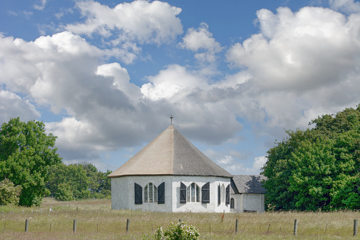 octogonal Chapel of Vitt close to Kap Arkona,Rügen,baltic Sea,Germany