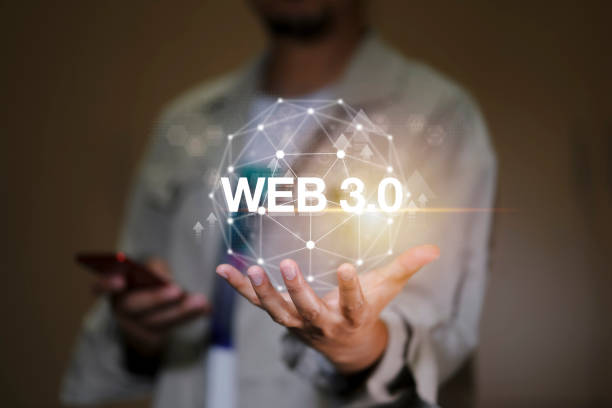 istock Web 3.0 concept image with businessman hand show web 3.0 with globe. Technology global network, Blockchain Future Technology, Global Futuristic, website internet development, global business. 1609200187
