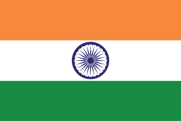 istock India national official flag symbol, banner vector illustration. 1609218968