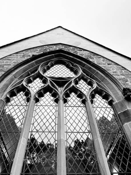 istock Close up of church window 1609235954