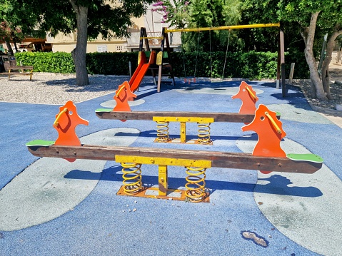 Playground in Korcula, Croatia, Europe