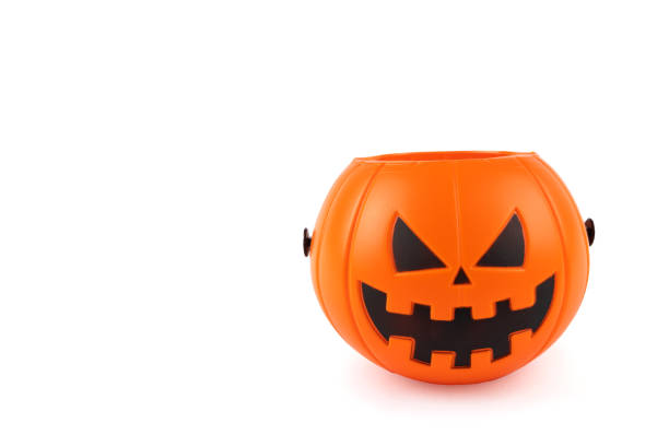 istock halloween pumpkin to put candy in on white background 1609273010
