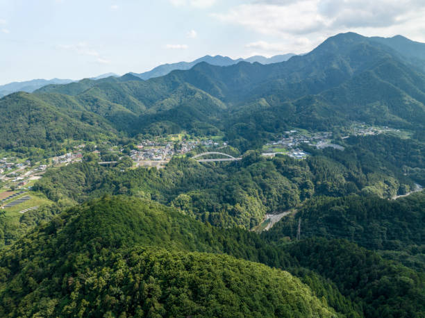 istock A rural village surrounded by mountains and rivers 1609311430