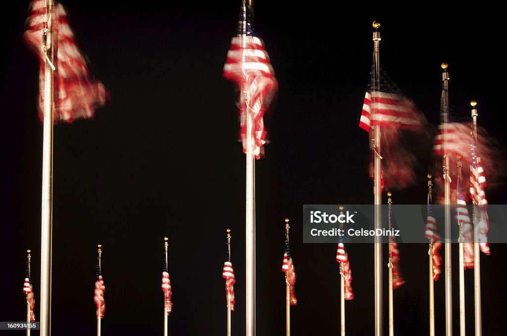 American flags - Lizenzfrei Amerikanische Flagge Stock-Foto