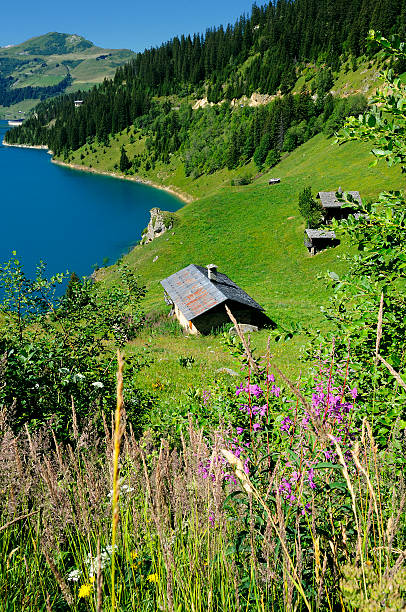 Roselend lake, near Beaufort and Cormet de Roselend pass, Savoie, France