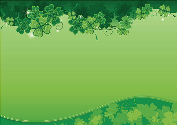 ilustrações de stock, clip art, desenhos animados e ícones de fundo de dia de são patrick - st patricks day backgrounds clover leaf