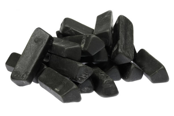 istock Dutch licorice ingots isolated on white background 1609438468