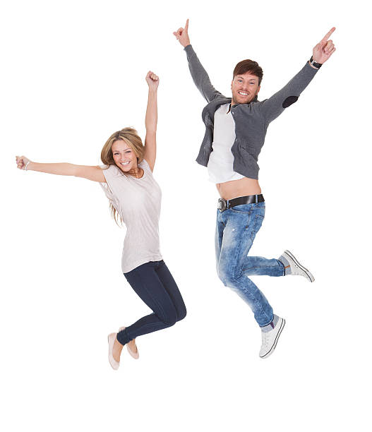 istock Jubilant young man and woman 160945690