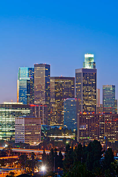 istock Los Angeles Skyline At Dusk 160945889
