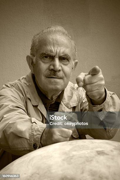 Angry Turkish Man Stock Photo - Download Image Now - 70-79 Years, Adult, Adults Only