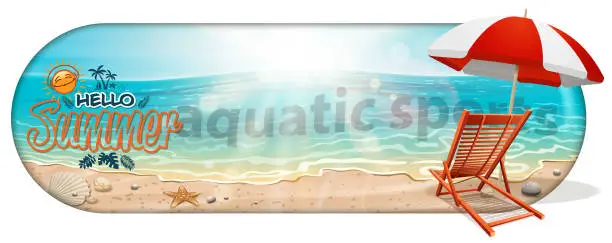 Vector illustration of aquatic day holiday