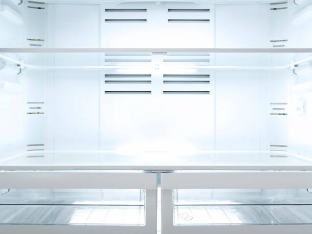 пустой холодильник, внутри - внутренний стоковые фото и изображения