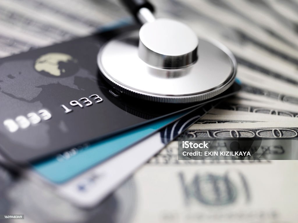Cartões de crédito em dólares - Royalty-free Cuidados de Saúde e Medicina Foto de stock