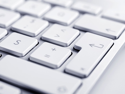 close-up shoot of keyboard.