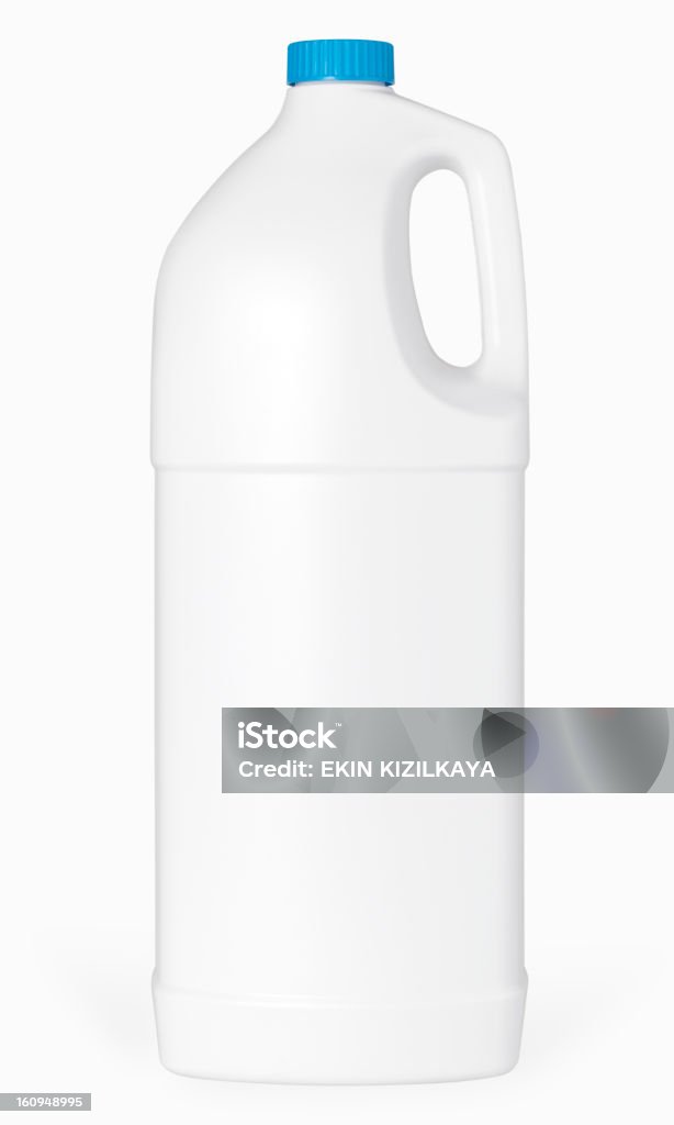 Garrafa de plástico com sabão Isolado no branco - Foto de stock de Arquibancada royalty-free