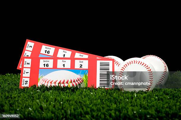 Bilety Na Mecz Baseballu Noc - zdjęcia stockowe i więcej obrazów Baseball - Baseball, Piłka do baseballu, Bilet