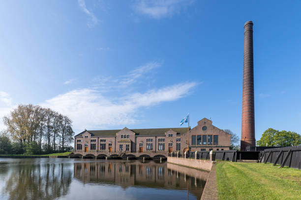 Lemmer, Netherlands - May 5, 2023: ir. D.F. Wouda Steam Pumping Station. It the largest still operational steam-powered pumping station in the world and UNESCO World Heritage since 1998.