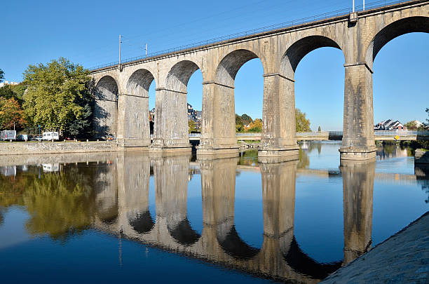 istock Viaduct on river Mayenne at Laval in France 160951287