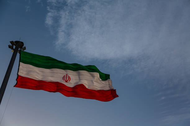 istock The Iranian flag fluttering in the wind 1609540770